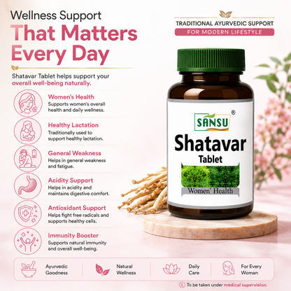 Sansu Shatavar Tablet (60 Tab)