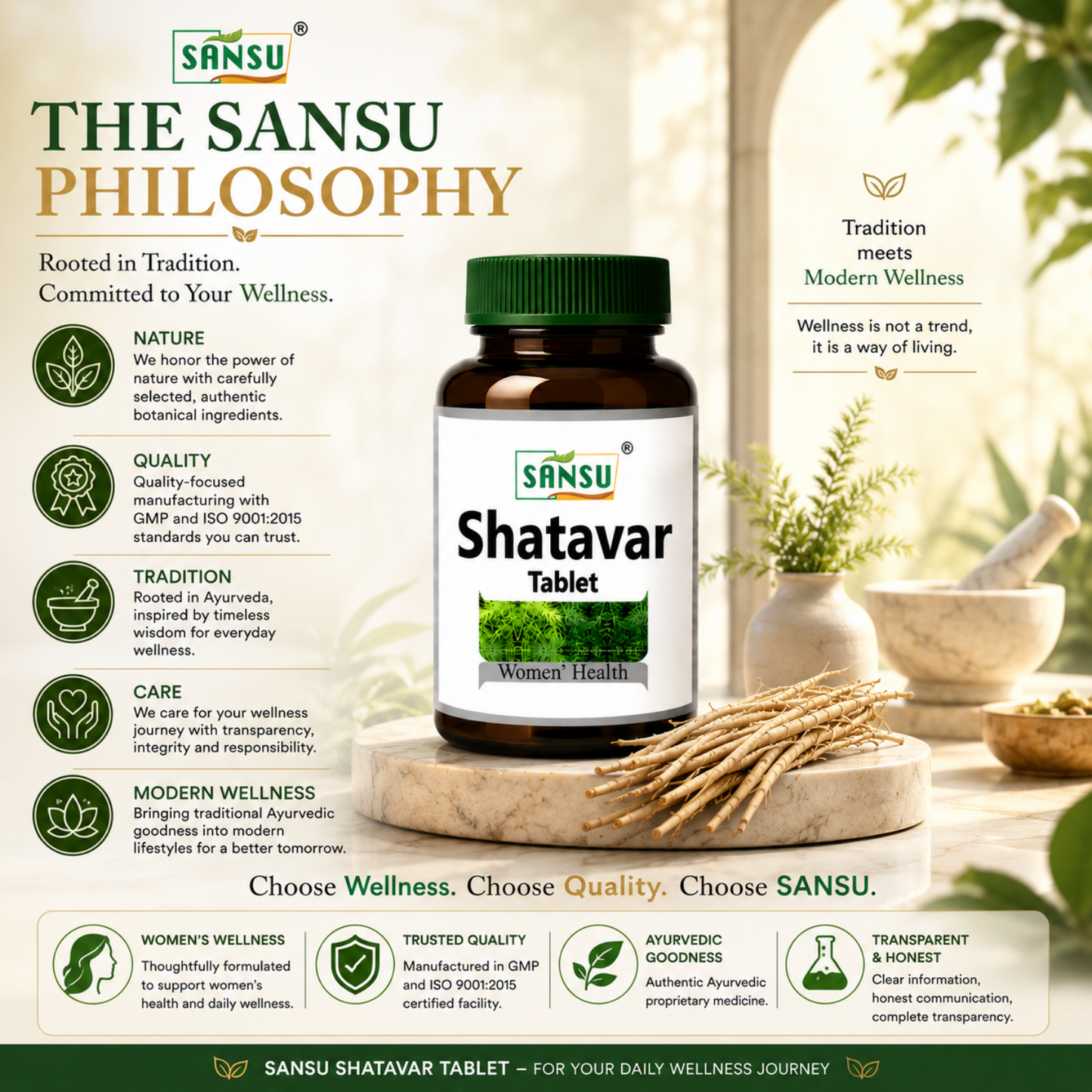 Sansu Shatavar Tablet (60 Tab)