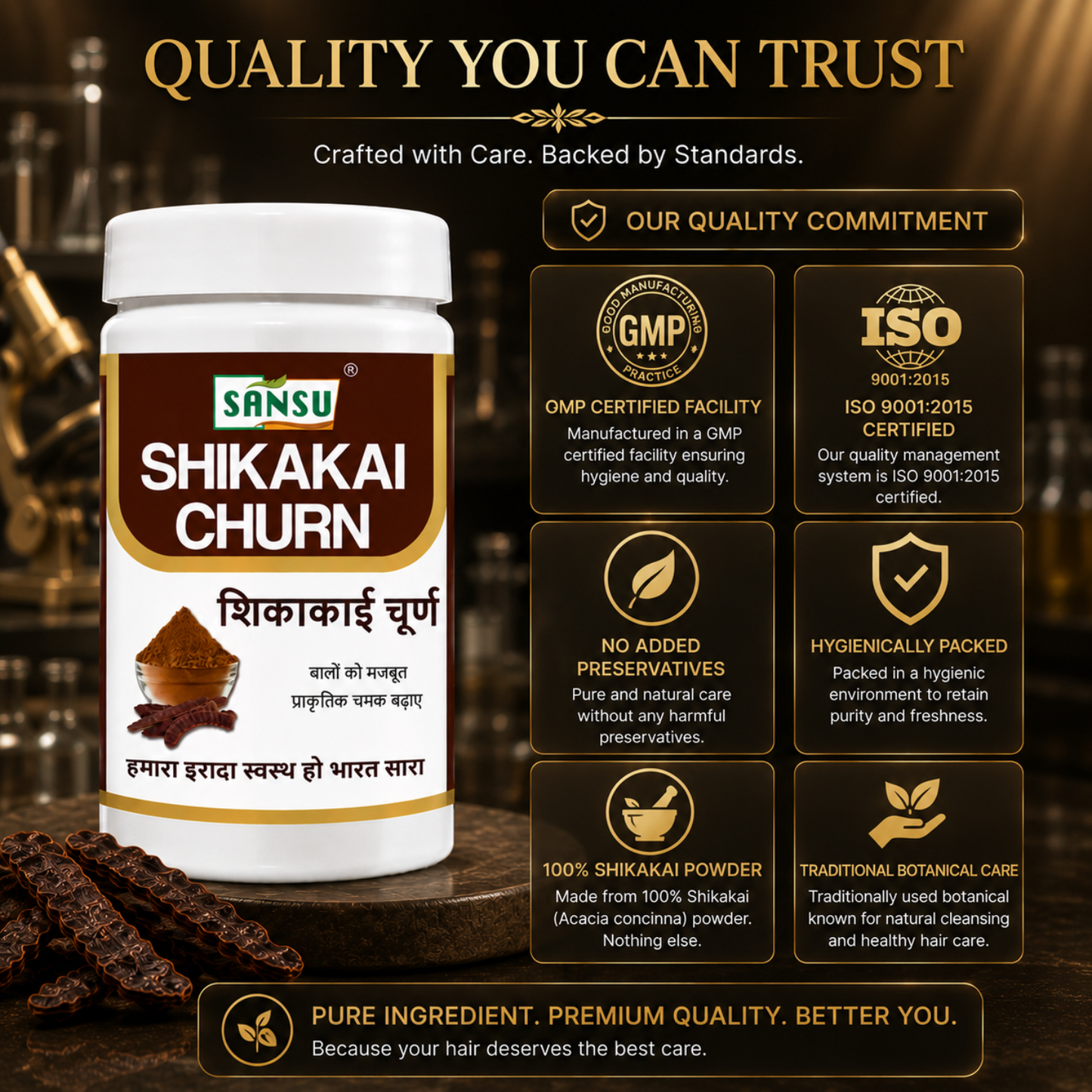 Sansu Shikakai Powder 100 GM (Pack Of 2)