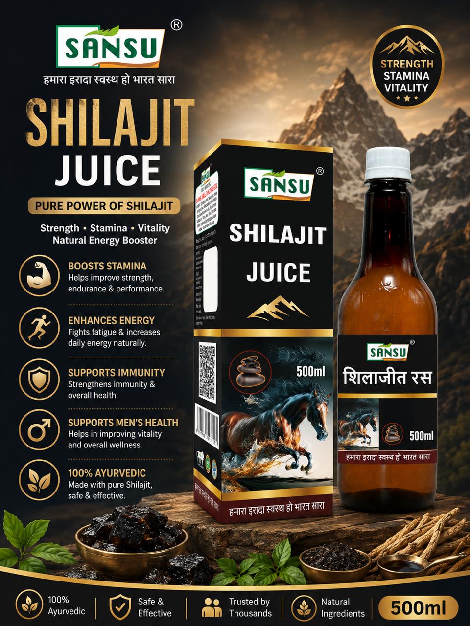 Sansu Shilajit Juice 500ml
