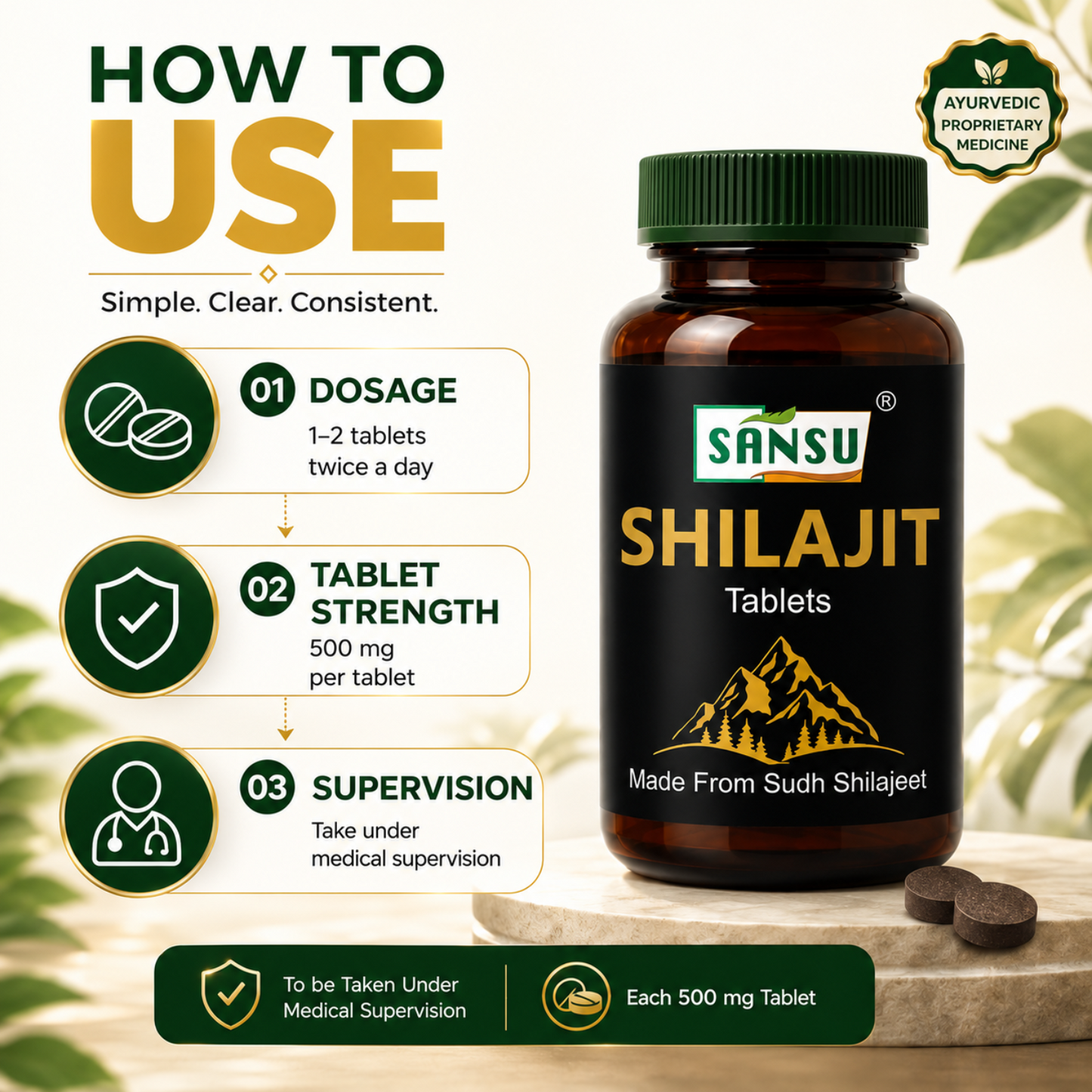 Sansu Shilajit Tablet (30 Tab)