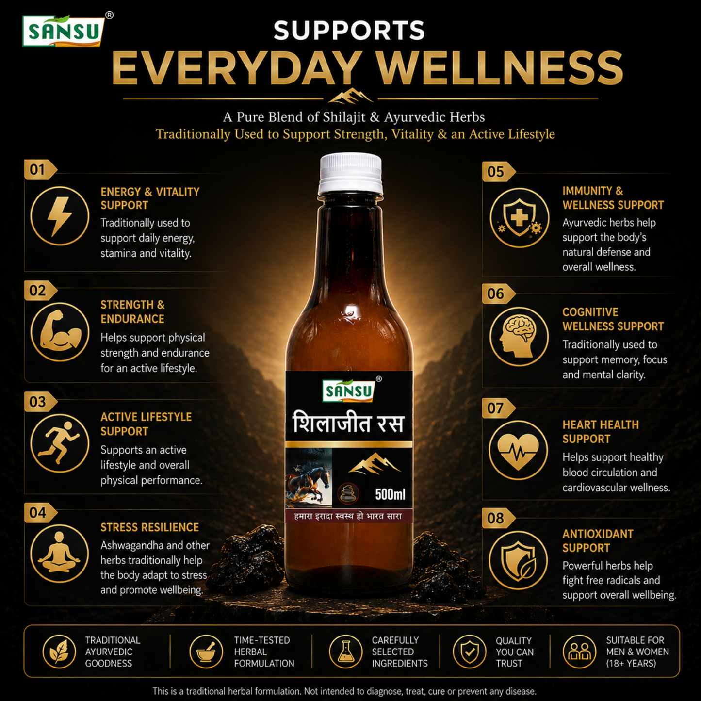 Sansu Shilajit Juice 500 ml