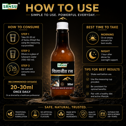 Sansu Shilajit Juice 500 ml