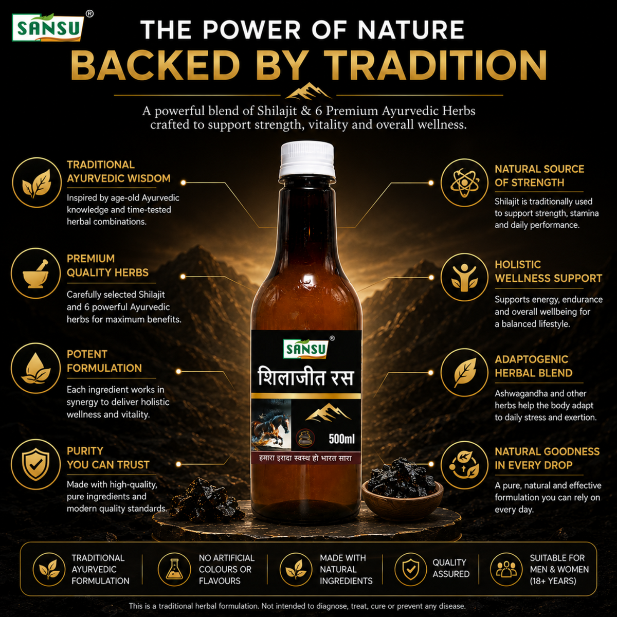 Sansu Shilajit Juice 500 ml