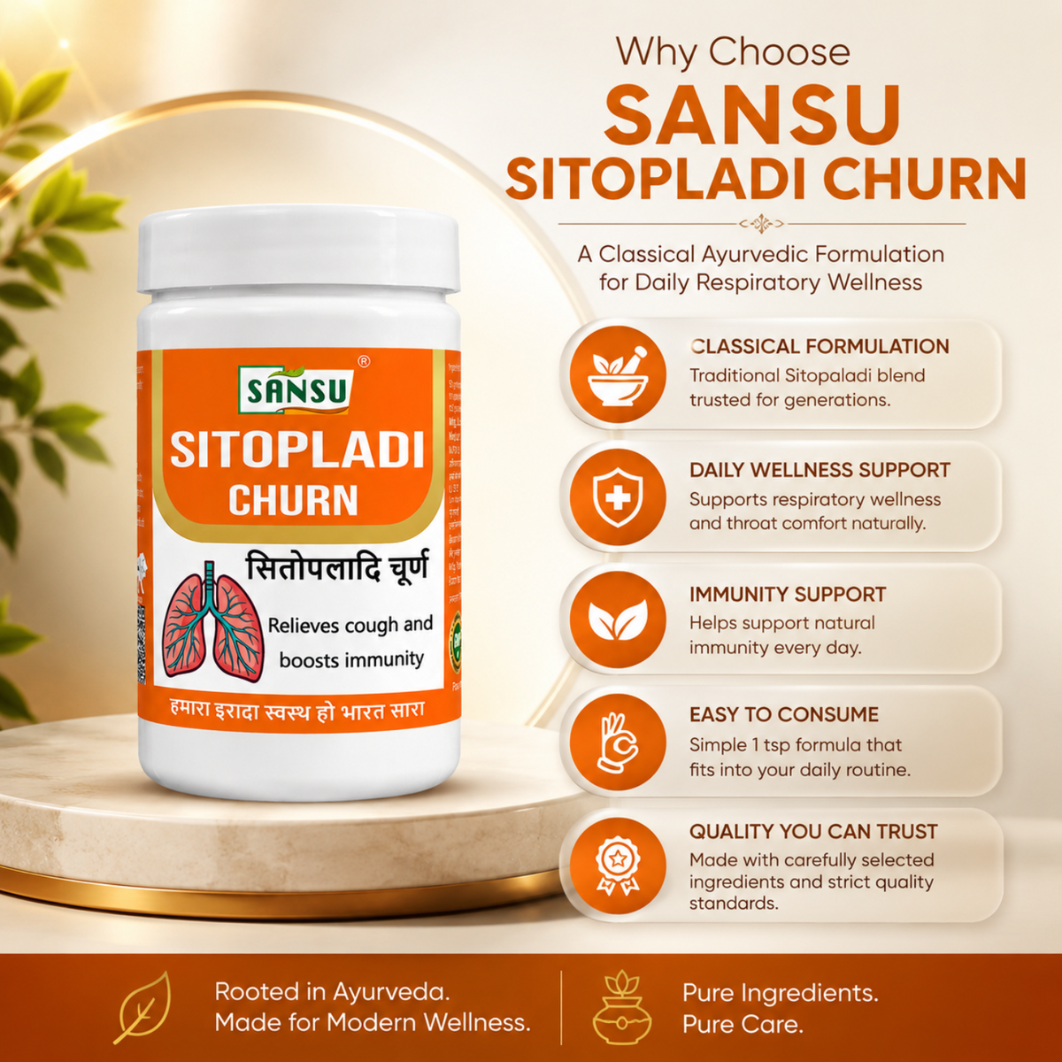 Sansu Sitopladi Powder 100 Gram (Pack Of 2)