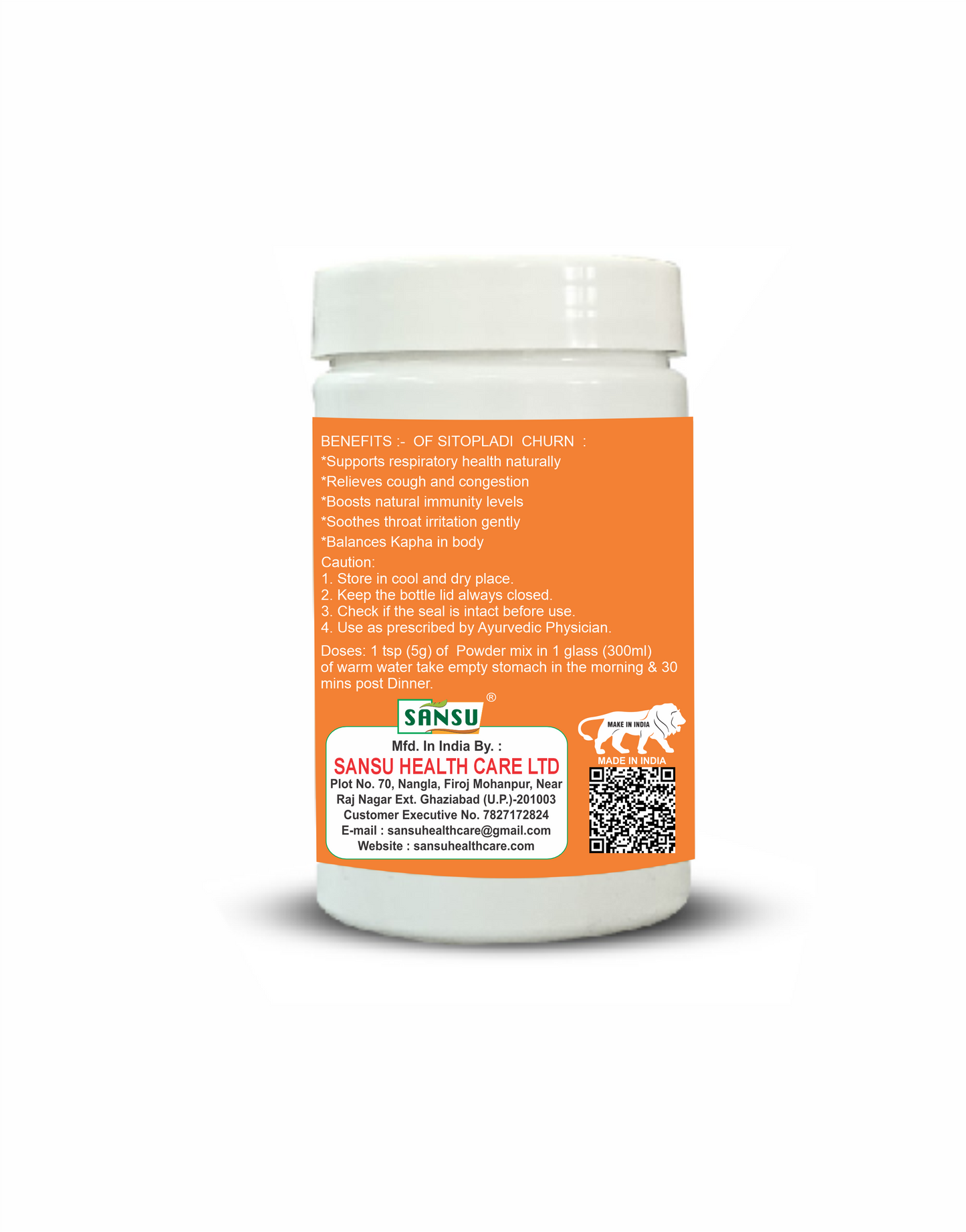 SANSU Sitopaladi Powder(100Gram) Pack Of 2)