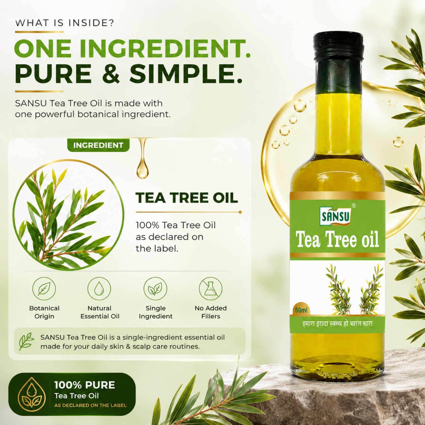 Sansu Tea Tree Oil (Pack Of 2)