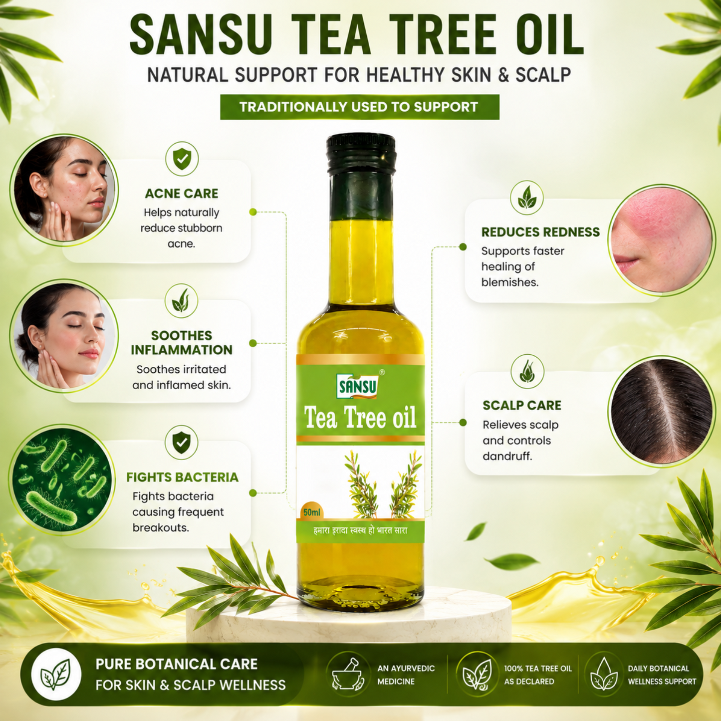 Sansu Tea Tree Oil (Pack Of 2)