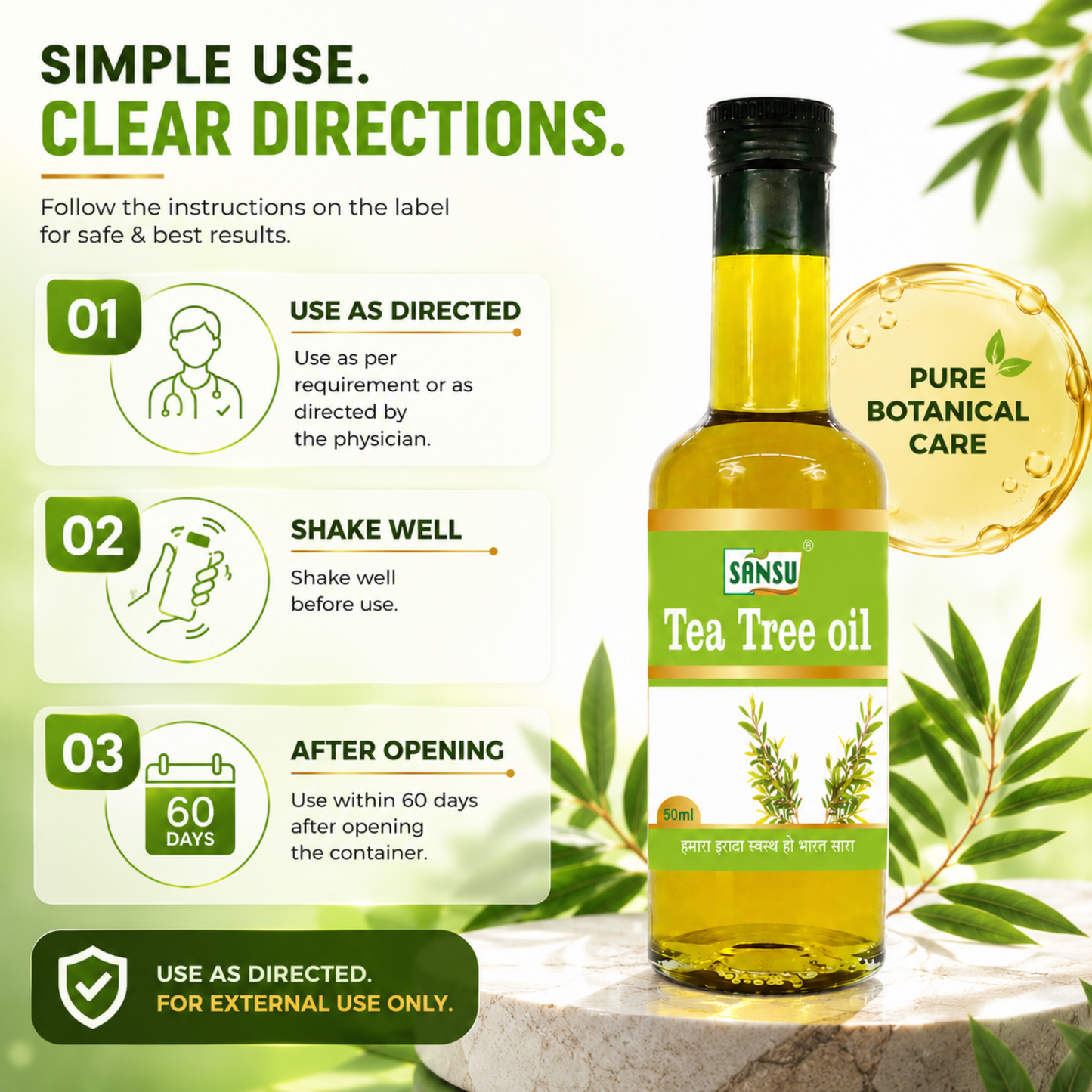 Sansu Tea Tree Oil (Pack Of 2)