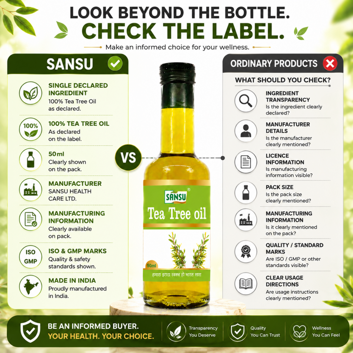 Sansu Tea Tree Oil (Pack Of 2)