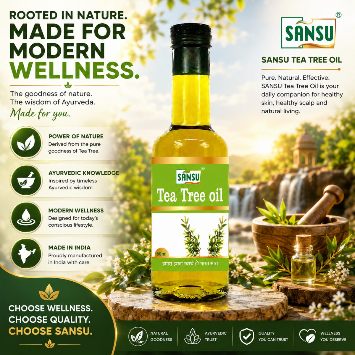 Sansu Tea Tree Oil (Pack Of 2)