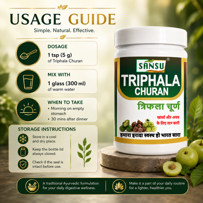 Sansu Triphala Powder (100GM) Pack Of 2