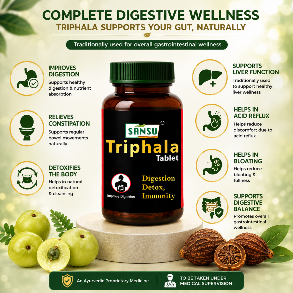 Sansu Triphala Tablet (60TAB)