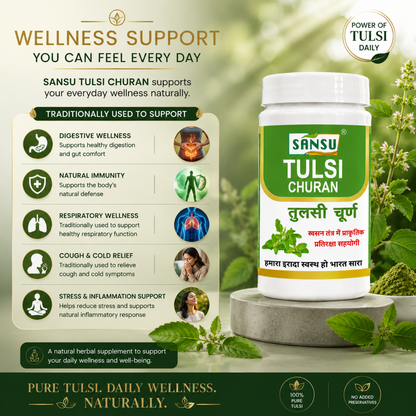 Sansu Tulsi Powder 100 Gm (Pack Of 2)