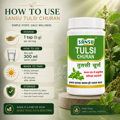 Sansu Tulsi Powder 100 Gm (Pack Of 2)