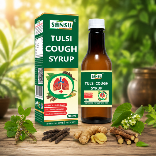 Sansu Tulsi Cough Syrup (100 ml)