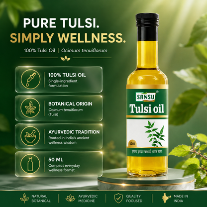 Sansu Tulsi Oil 50 ml (Pack of 2)