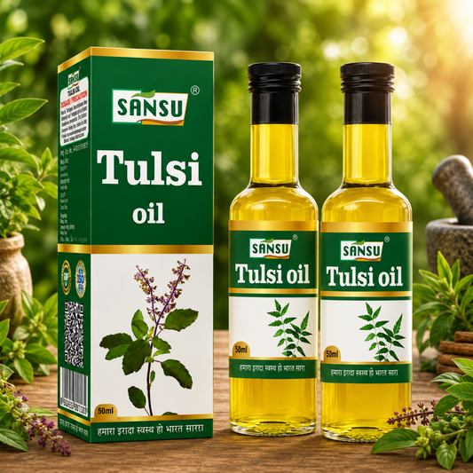 Sansu Tulsi Oil 50 ml (Pack of 2)