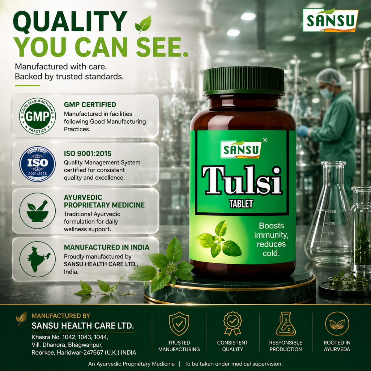 Sansu Tulsi Tablet