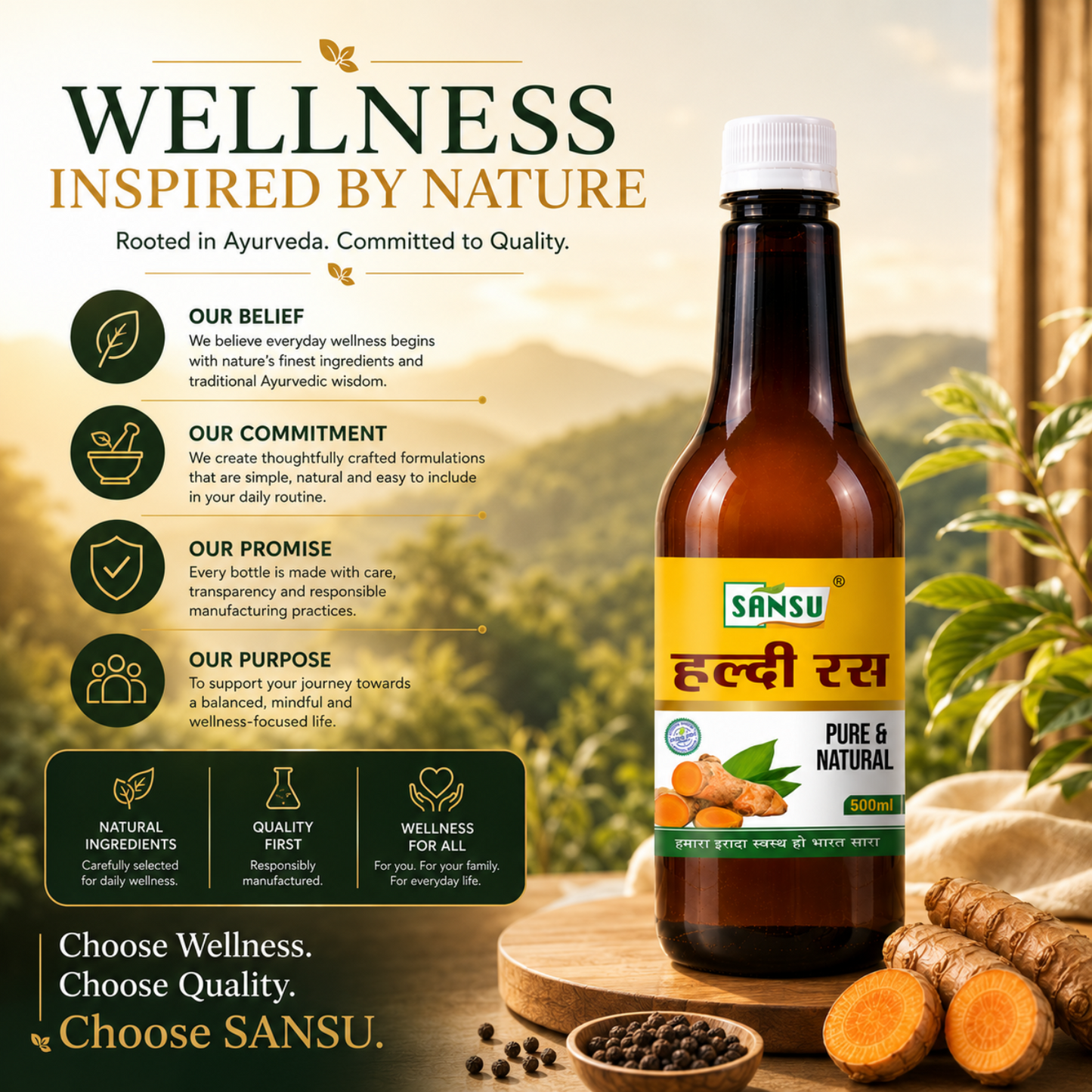 Sansu Turmeric Juice 500 ml