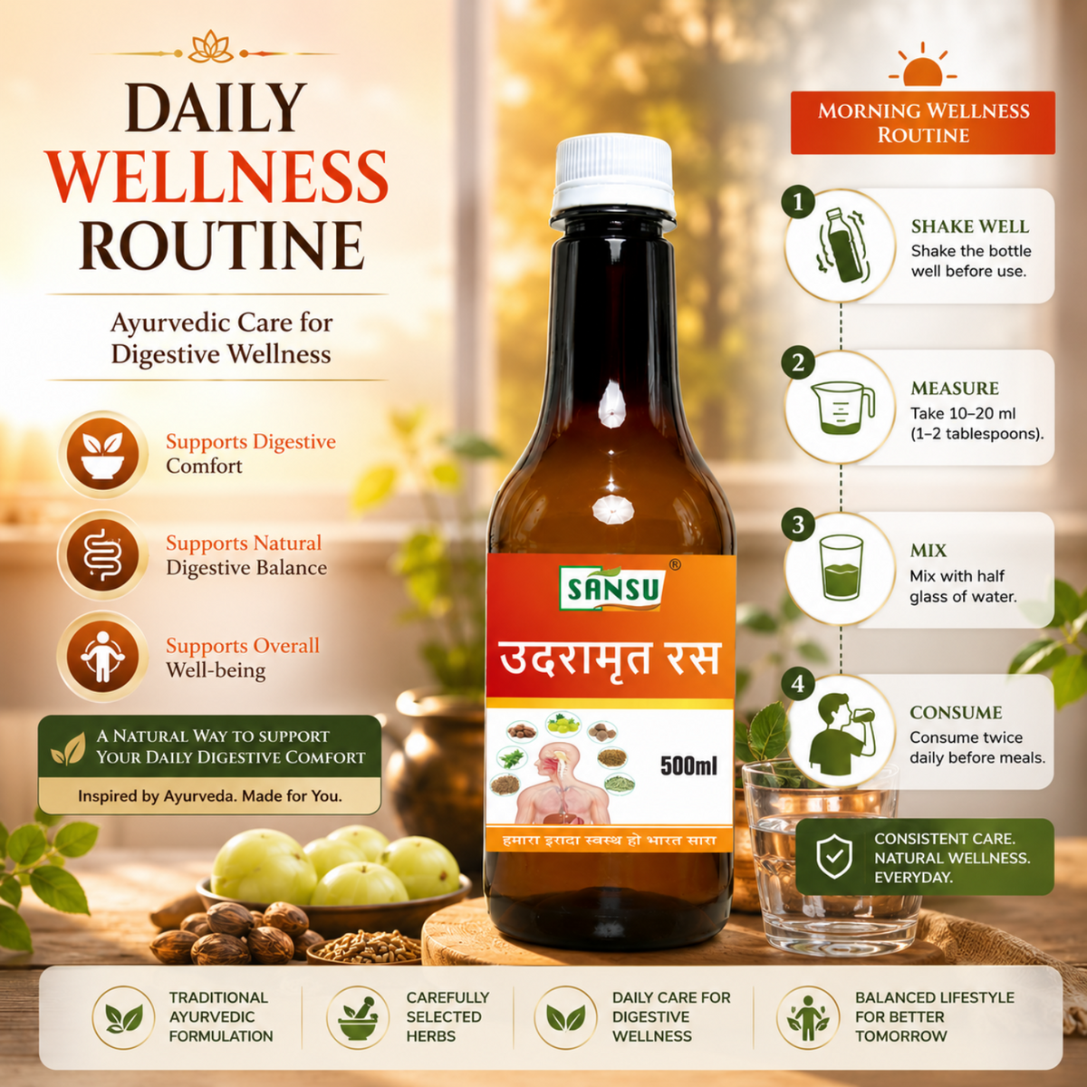 Sansu Udramrit Ras / Juice (500 ml)
