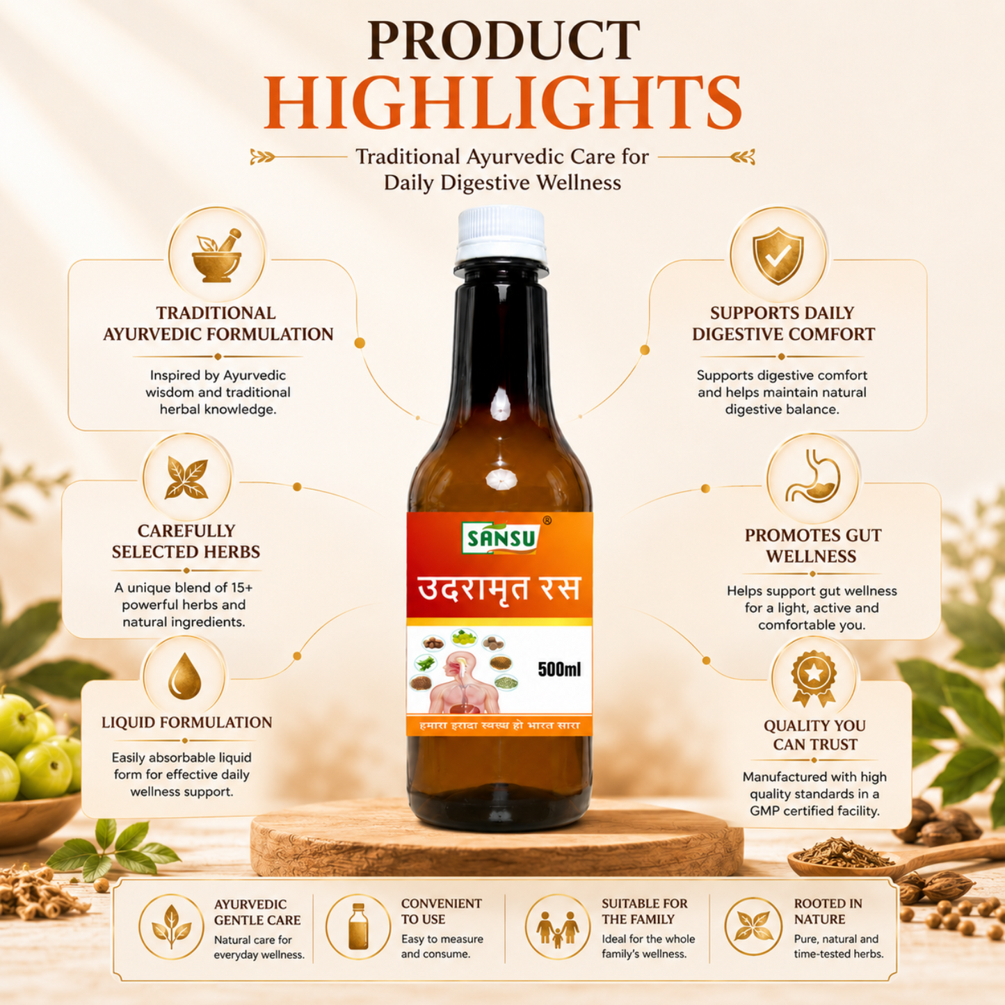 Sansu Udramrit Ras / Juice (500 ml)