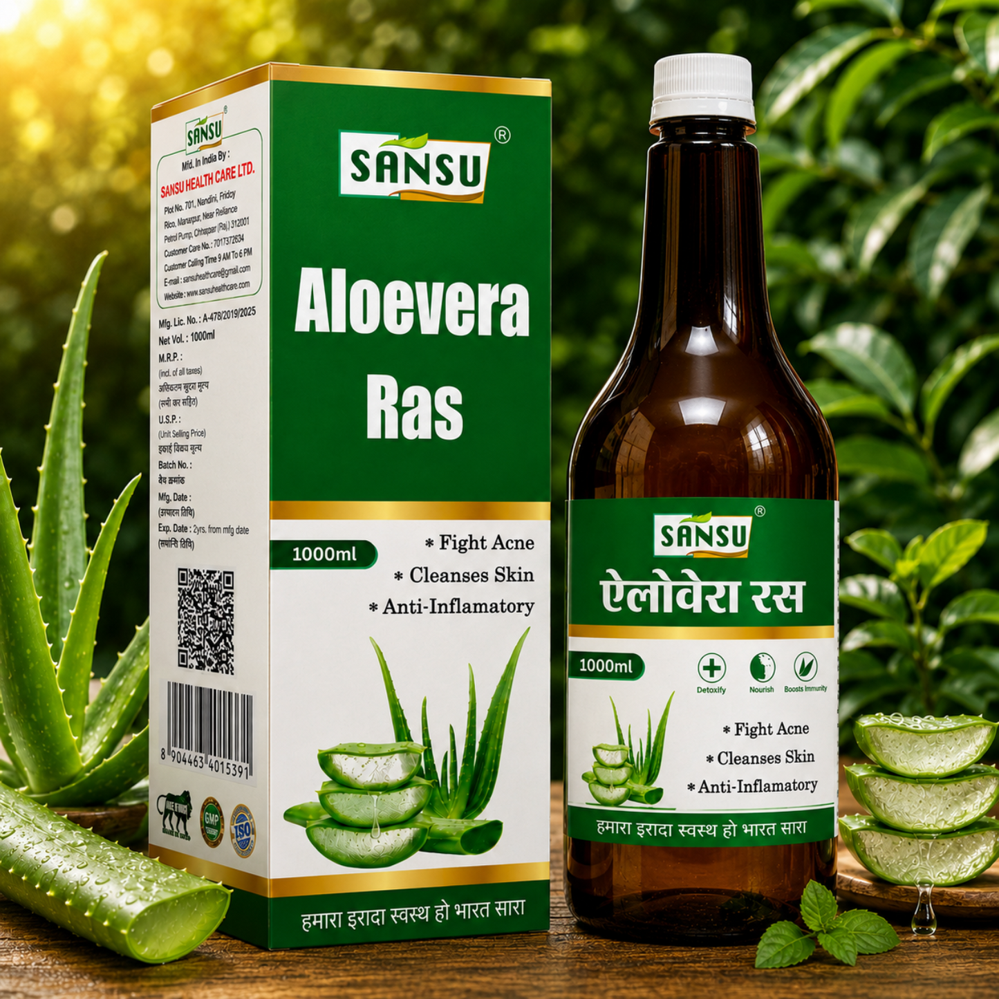 Sansu Aloevera Juice 500 ml