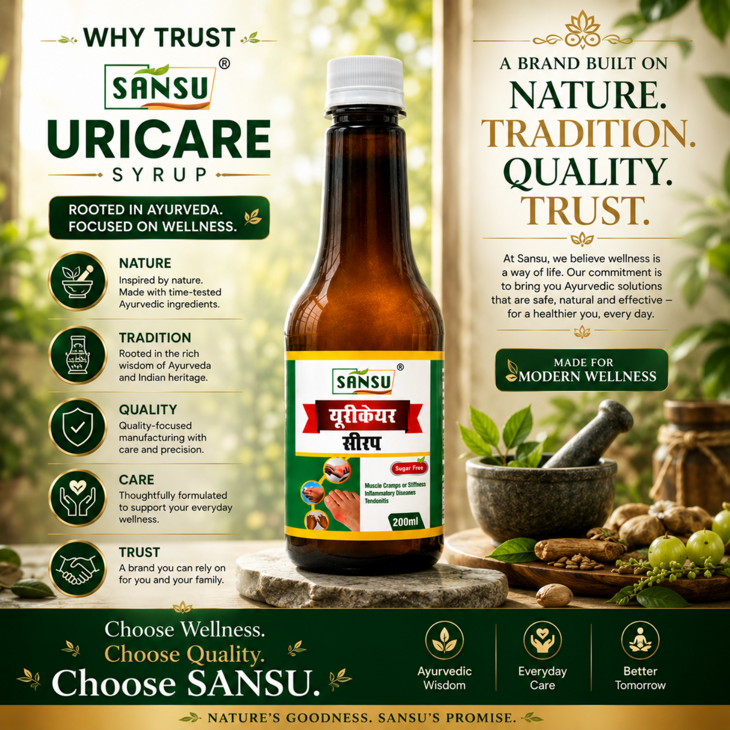 Sansu Uri Care Syrup (200 ML)