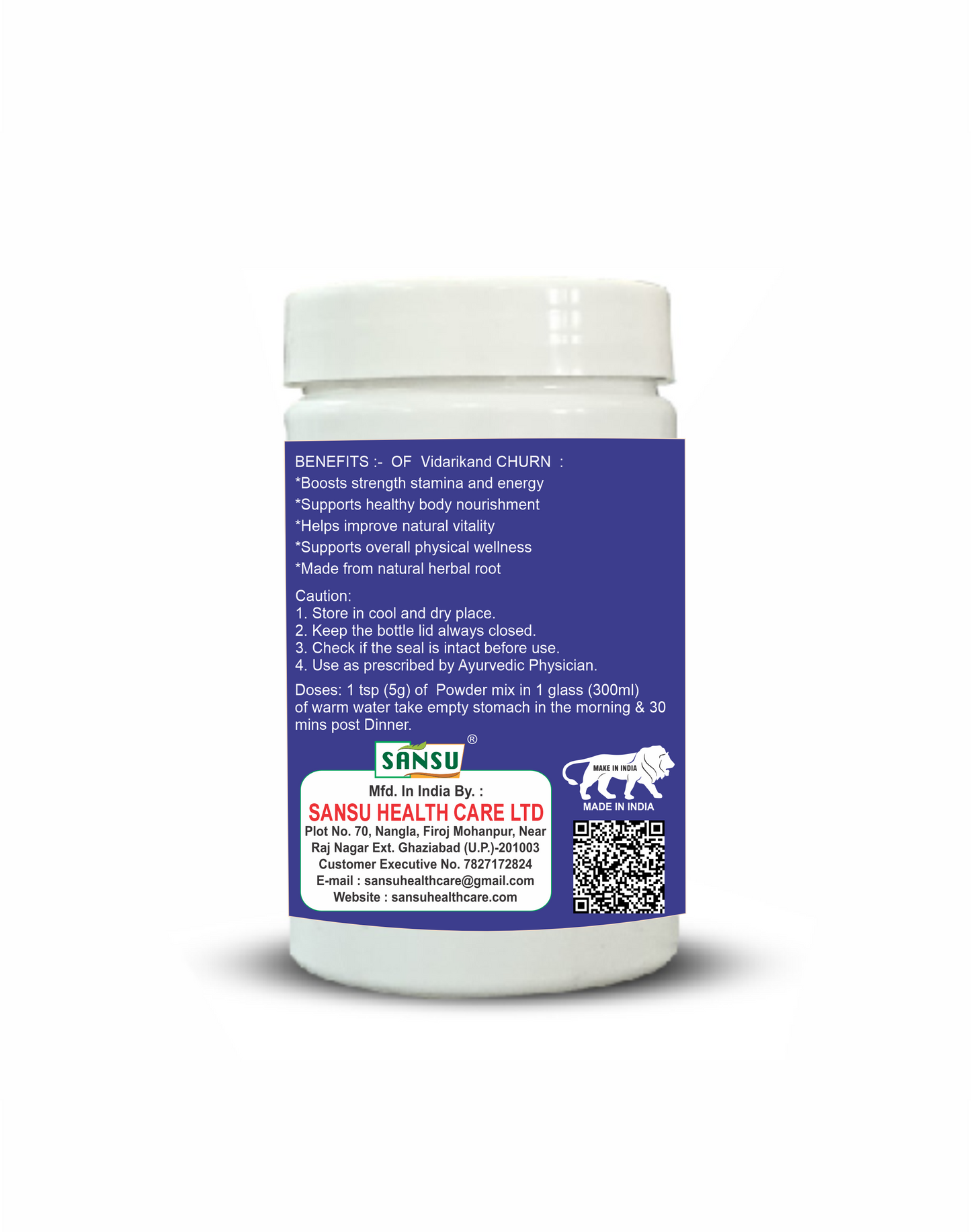 Sansu Vidharikand churn 100gm (Pack of 2)
