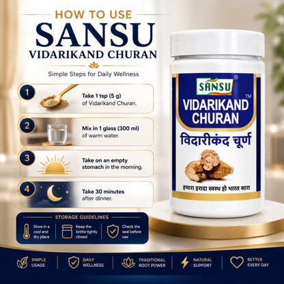 Sansu Vidarikand Churan 100 gm (Pack of 2)