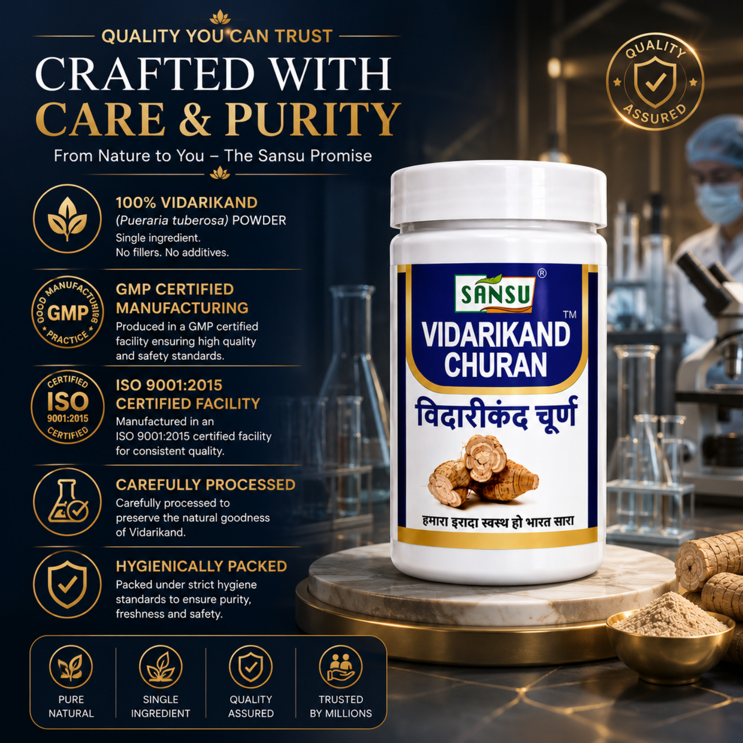 Sansu Vidarikand Churan 100 gm (Pack of 2)