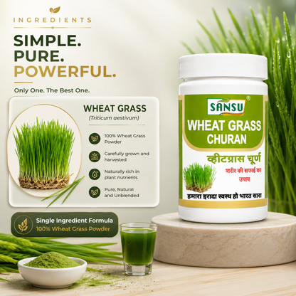 Sansu Wheat Grass Churan 100 Gm (Pack of 2)