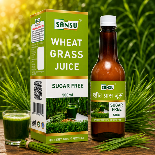 Sansu Wheat Grass Juice | Good For Immunity | 100% Natural (500 ml)