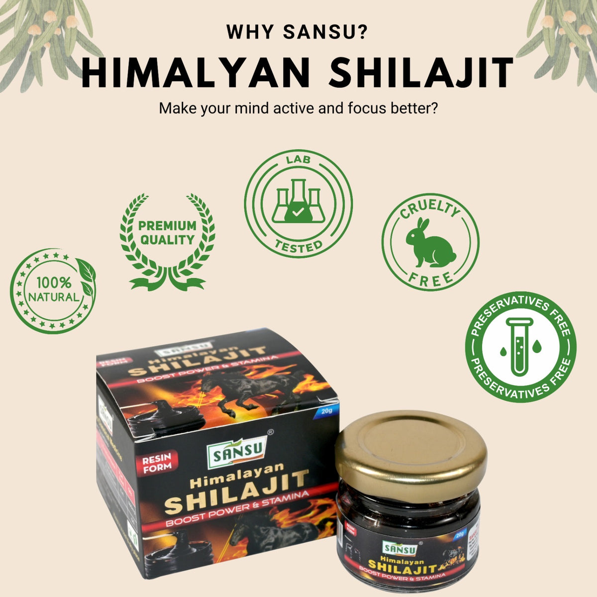 Sansu Himalayan Shilajit Resin