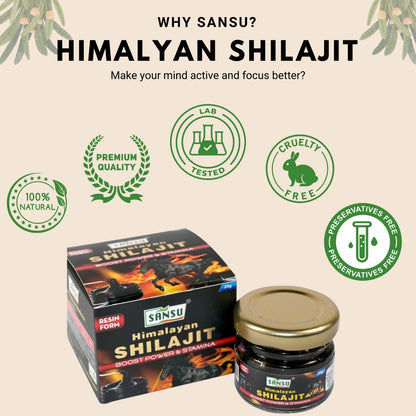 Sansu himalayan Shilajit resin 20GM