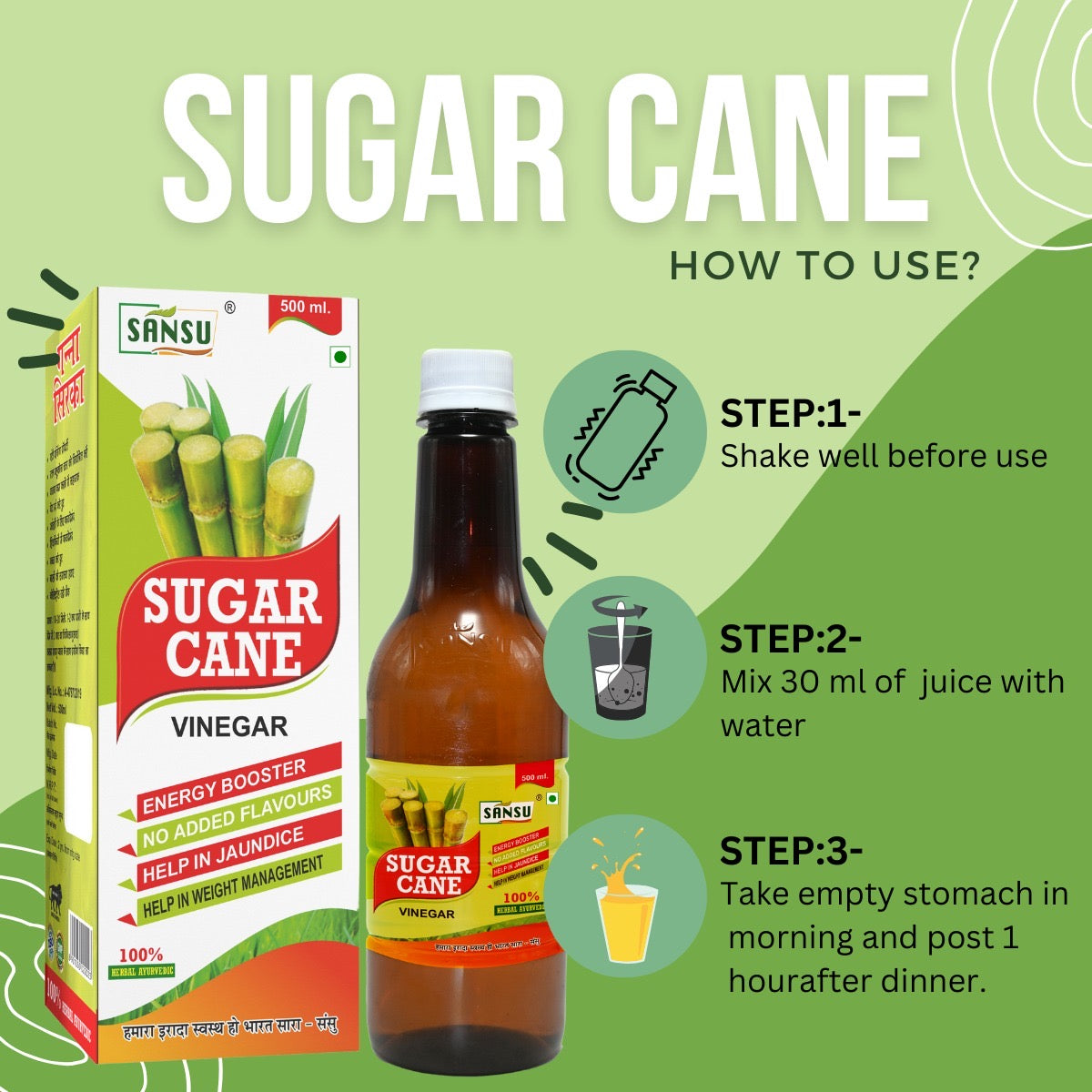 SANSU SUGARCANE VINGER (500ML)