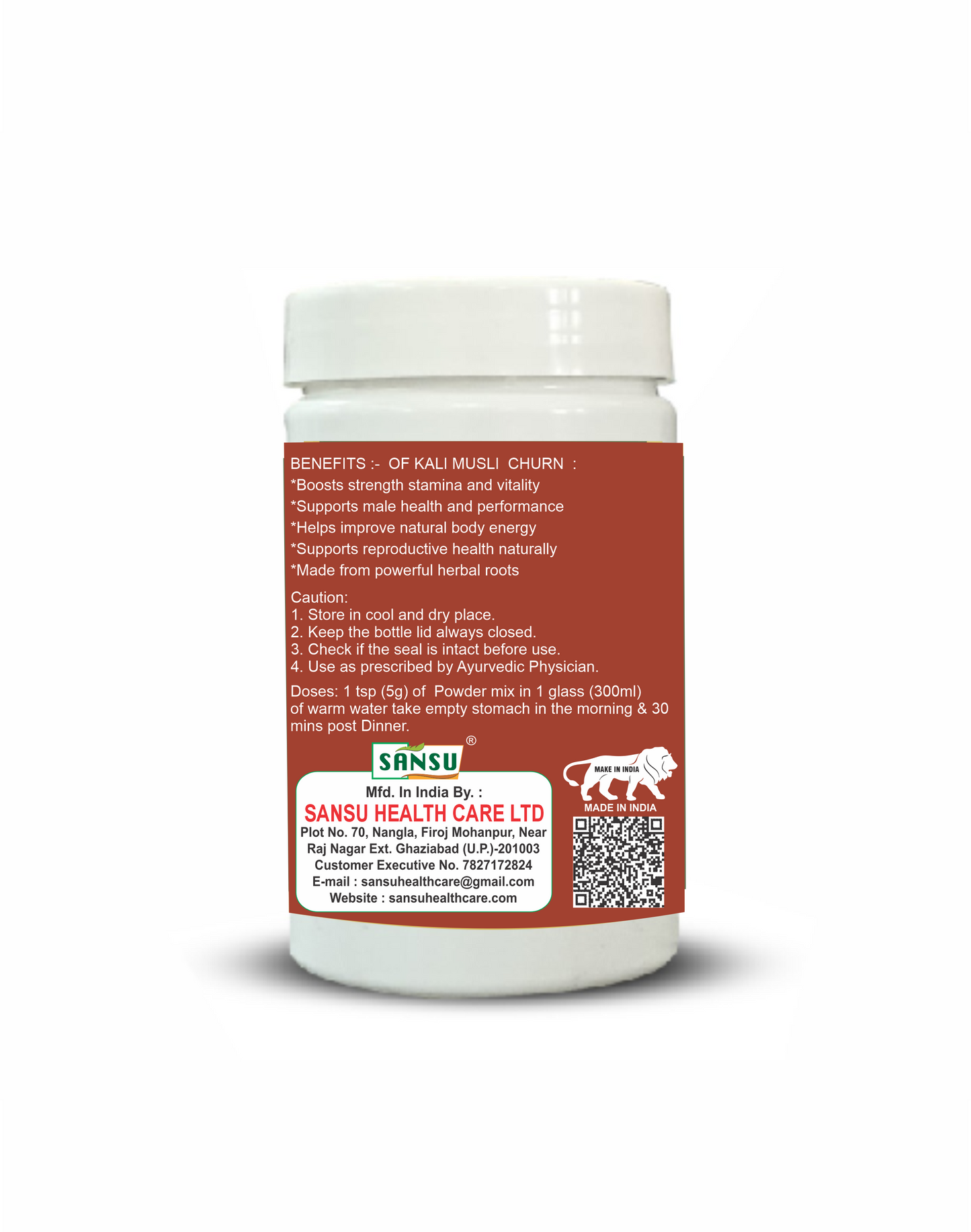 SANSU KALI MUSLI CHURAN(100G)Pack of 2)