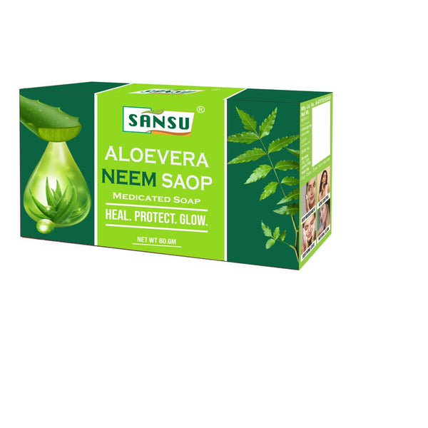 Sansu Aloevera Neem Soap box