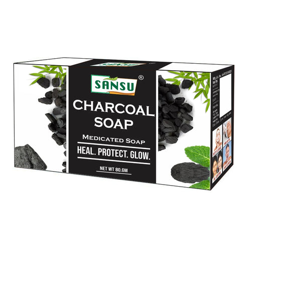 Sansu Charcoal Soap box
