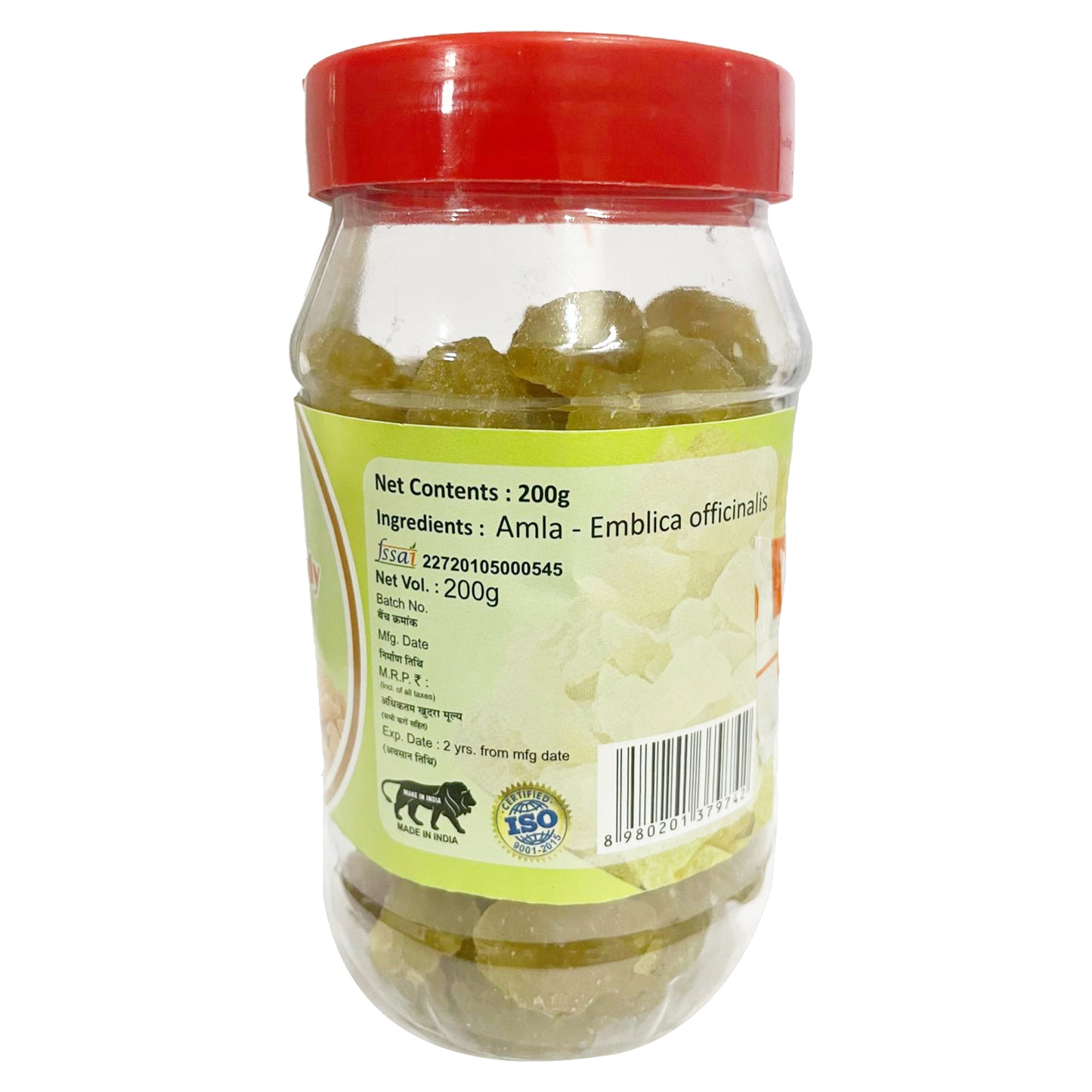 SANSU Sweet Amla Mingle Candy, Dehydrated Candies, Diet Sugar Friendly, 100% Natural, No added Preservatives, 200g (Pack of 2)