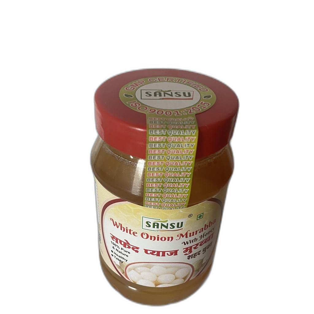 SANSU Homemade Organic White Onion Murabba with Honey" |1kg