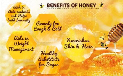 SANSU Pure Himalaya Multy Flora Honey, 100% Purity, No Added Sugar 1kg (Pack of 2)