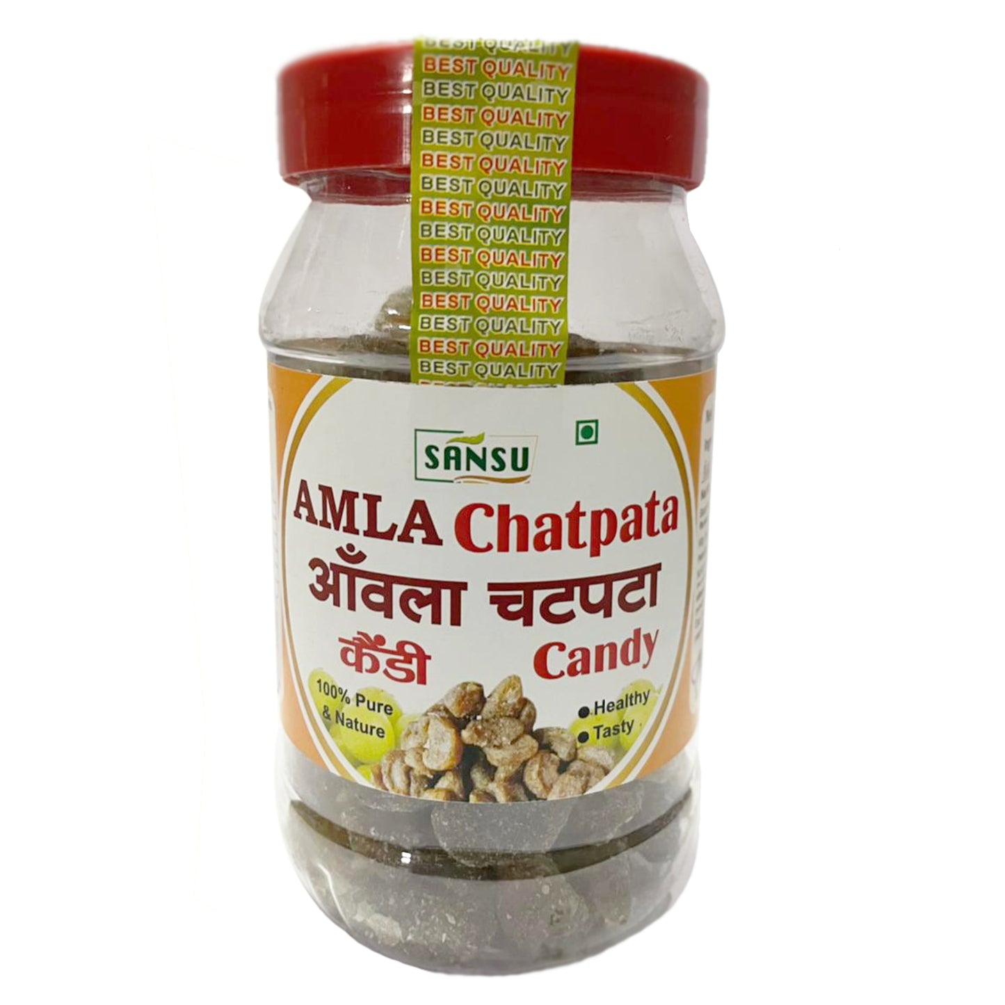 SANSU Chatpata Amla Candy (Salted & Spicy Indian Gooseberry) -Rich in Vitamin C - Boosts Immunity and Digestion 200g (Pack of 2)