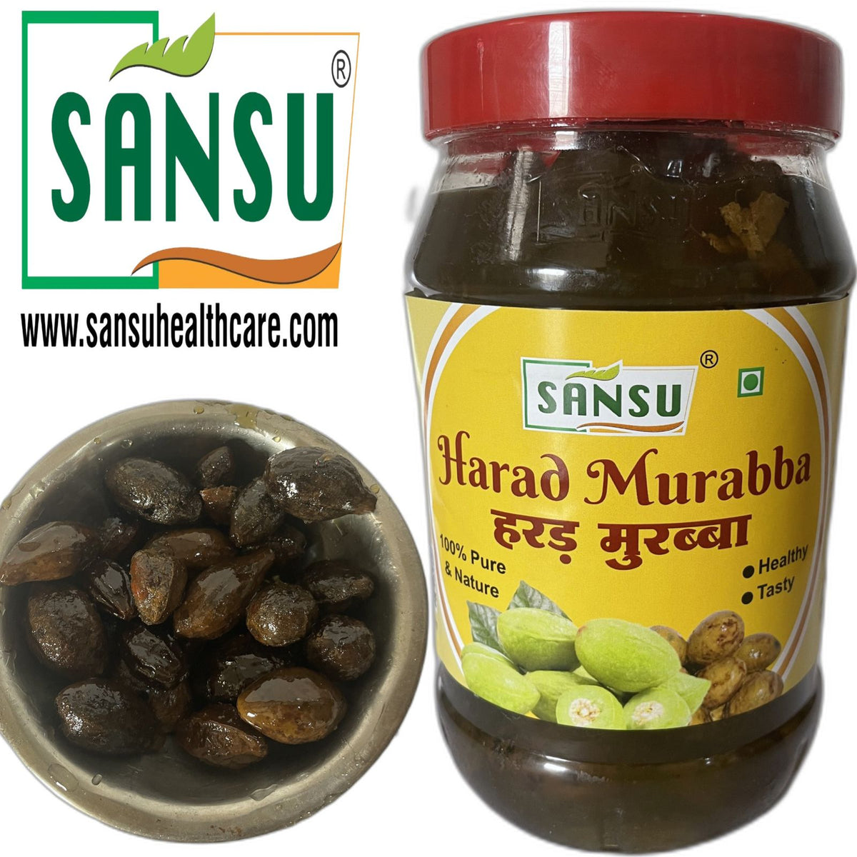 SANSU Homemade Organic Harad Murabba | Good for Health | 1kg